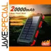 20000mAh Waterproof Solar Power Bank with Compass
