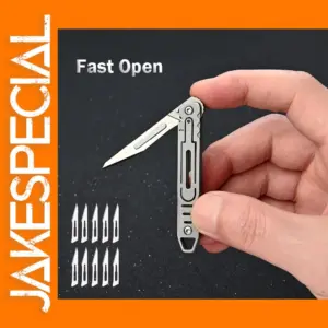 Folding Knife with 10 Stainless Steel Blades