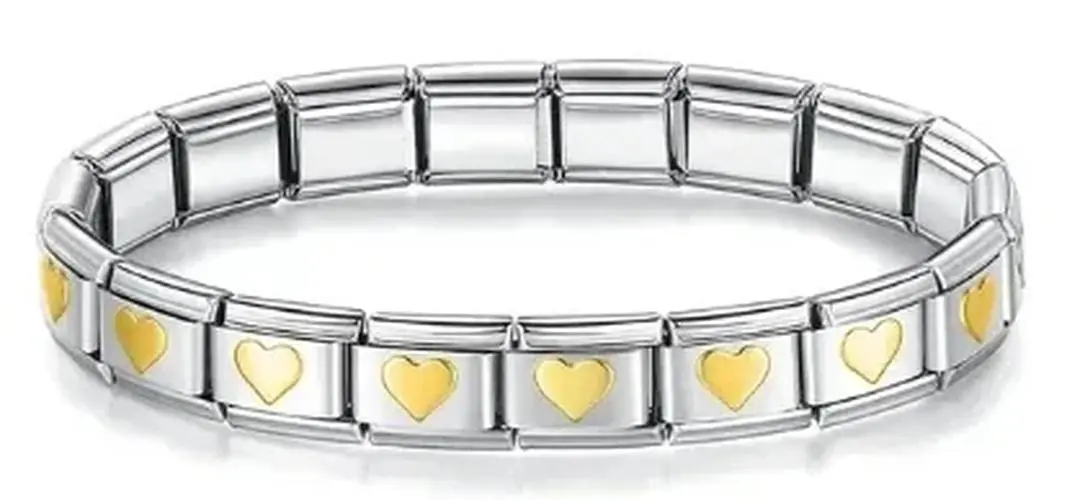 Stainless Steel Heart Flower Butterfly Bracelet 22 Stainless Steel Heart Flower Butterfly Bracelet - Image 22