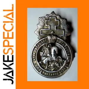Silver-Plated Russian League Badge Replica