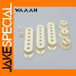 Vintage White Guitar Pickup Cover Set