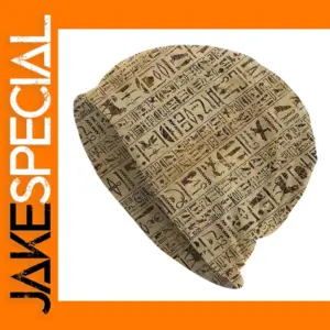 Egyptian Hieroglyphics Beanie Hat for Adults