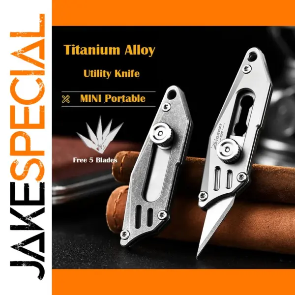 Titanium Alloy Folding Knife with 5 Blades