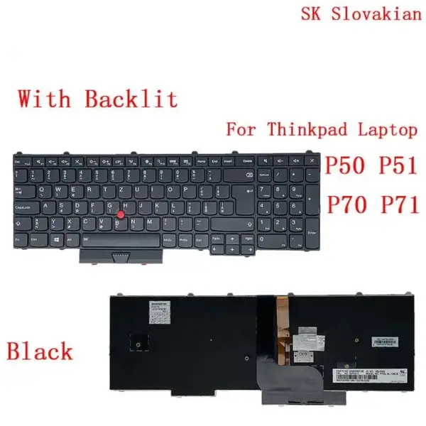 Backlit Keyboard for Lenovo Thinkpad P50 P51 P70 P71 - Image 17