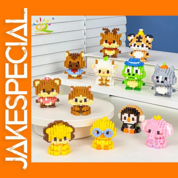 Mini Cute Lion Micro Building Blocks Set