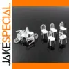 G Scale 1:25 White Plastic Chairs Set of 12