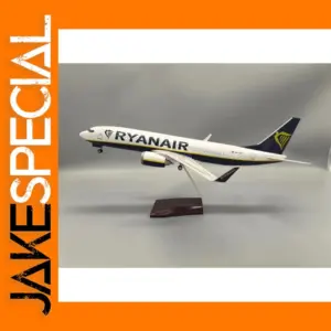 Ryanair B737-800 DieCast Model with LED Lights