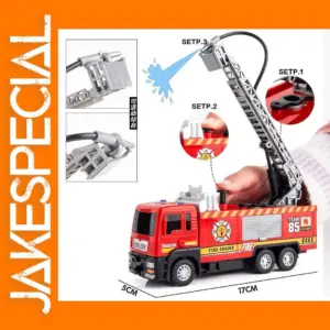 Red Water Sprinkler Fire Truck Toy