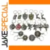 Retro Wolf Head Keychain Pendant for Gifts