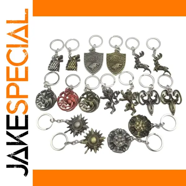 Retro Wolf Head Keychain Pendant for Gifts