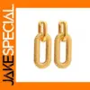 18K Stainless Steel Drop Earrings for Women