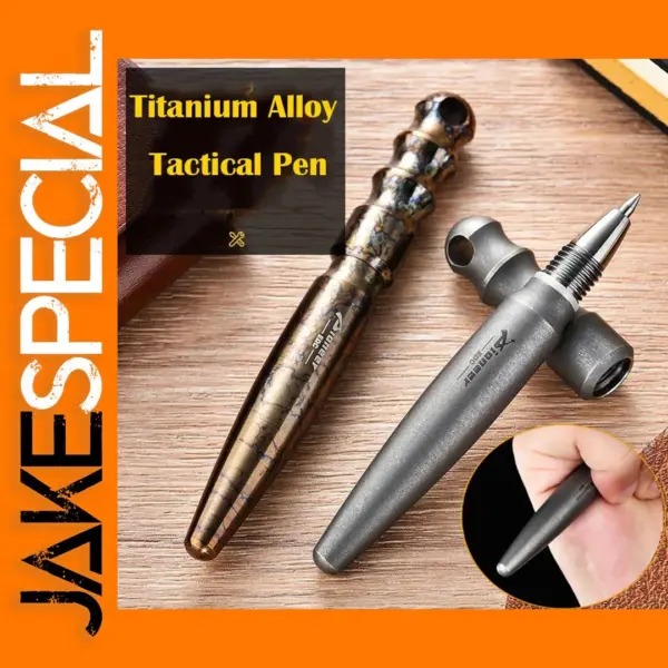 Titanium Alloy Tactical Pen for Outdoor Use