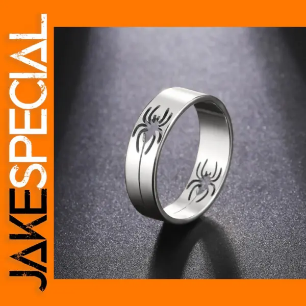 Stainless Steel Spider Ring for Men and Women