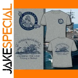 Shellback Crossing The Line Marine Corps T-Shirt Mens