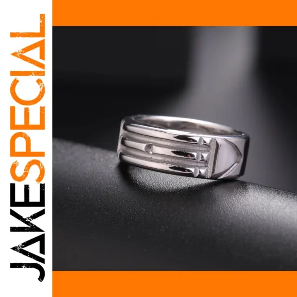Minimalist Stainless Steel Wedding Couple Rings