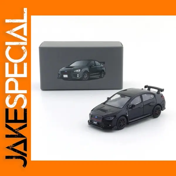 1:64 Diecast Black Subaru STI Model Car