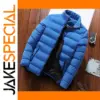 Men's Padded Winter Jacket with Stand Collar