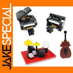 Music Room Scene Building Blocks Kit