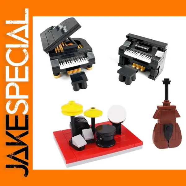 Music Room Scene Building Blocks Kit