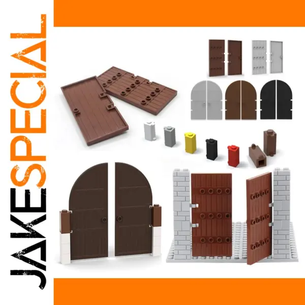 MOC Building Block Door Set 2Pcs