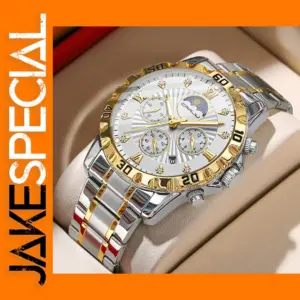 Men's Luxury Stainless Steel Chronograph Watch
