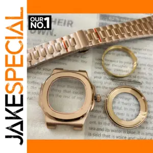 Rose Gold Sapphire Glass Watch Case Set for NH35/NH36