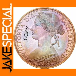Great Britain 1878 Victoria One Penny Replica
