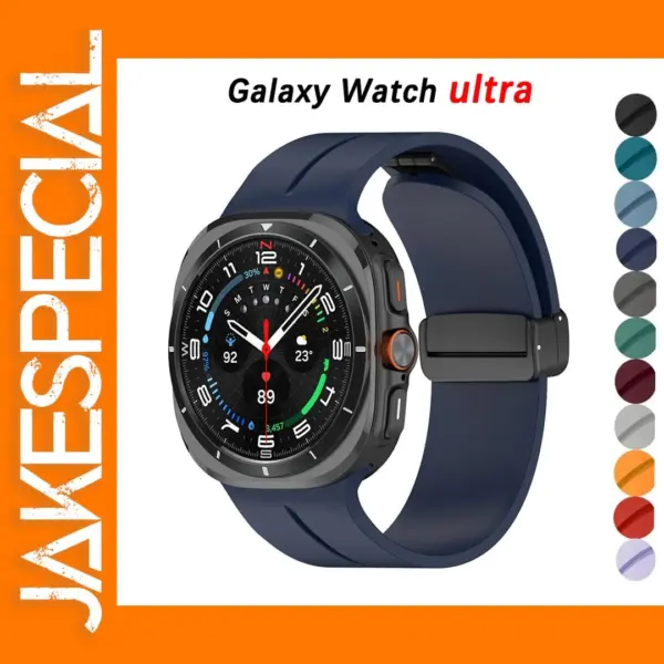 Magnetic Silicone Strap for Galaxy Watch 7 Ultra