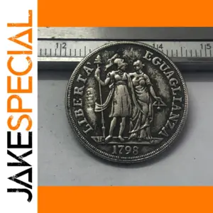 Antique 1798 Genoa 1 Lira Coin Replica