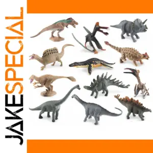 12Pcs Mini Dinosaur Figurines Collection Set