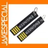 Double-Sided Embroidery Keychain for Engineers