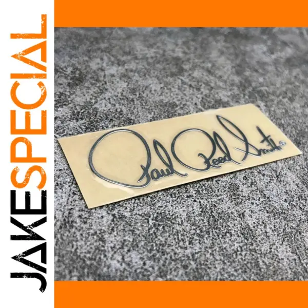 Custom Silver Metal Guitar Decal Sticker 0.3mm