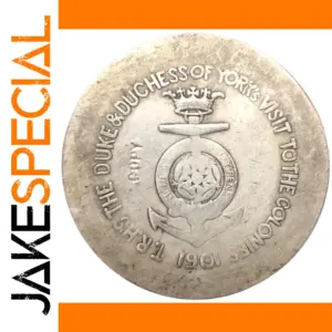 1901 Royal Tour Silver Replica Coin