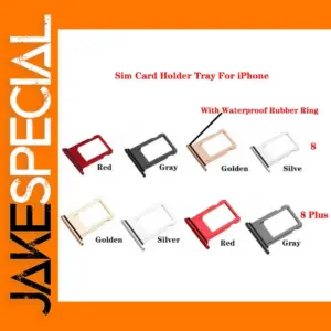 iPhone 8 Sim Card Tray Adapter with Waterproof Ring