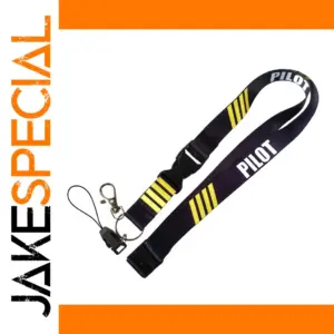Pilot Themed Stylish Polyester Lanyard with Buckle