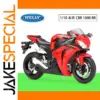WELLY 1:10 Honda CBR1000RR Diecast Motorcycle Model