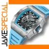 Men's Quartz Waterproof Silicone Strap Watch