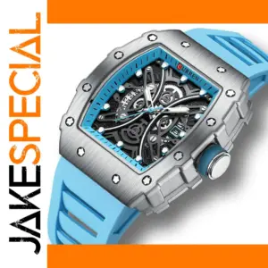 Men's Quartz Waterproof Silicone Strap Watch