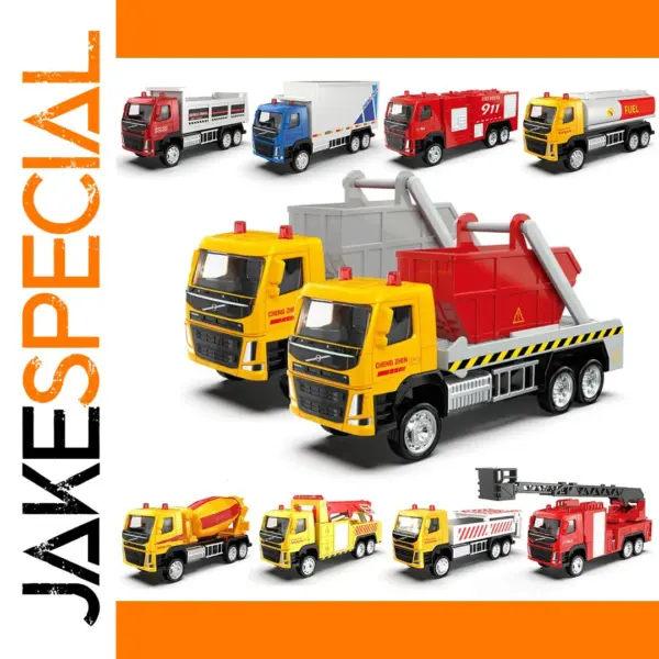 1:72 Diecast Volvo Container Truck Model