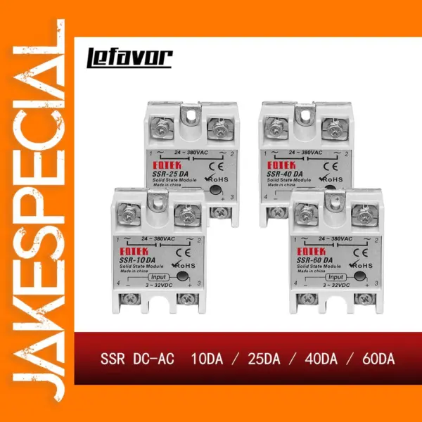 SSR Solid State Relay 3-32V DC Input 10-60A