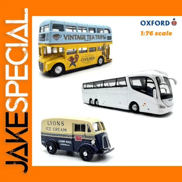 Oxford 1/76 Diecast Double-Decker Bus Model