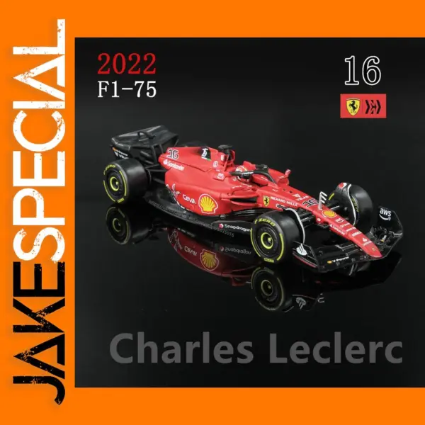 Bburago 1:43 Ferrari F1 Car Model with Helmet