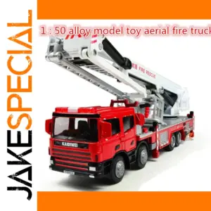 1:50 Scale Alloy Aerial Fire Truck Model
