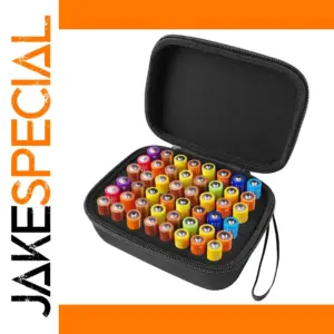 AA Battery Storage Organizer Case for 48 Batteries