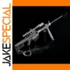 Metal Barrett M82A1 Gun Model Keychain 18cm