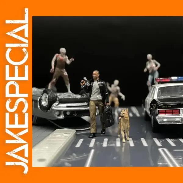 1:64 Scale Smith Action Figures with Dog Set