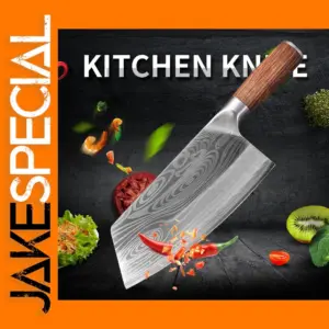 Damascus Chef Knife with High Carbon Blade