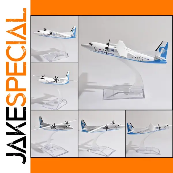 Mongolia FK50 Diecast Metal Plane Model 1:400