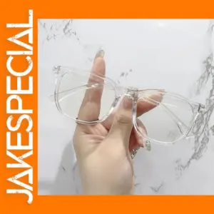 Unisex Transparent Square Computer Glasses