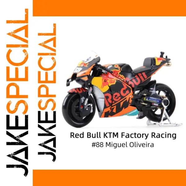 Maisto 1:18 Die Cast Red Bull KTM Motorcycle